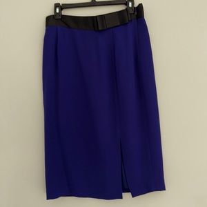 Elegant purple skirt with a bow